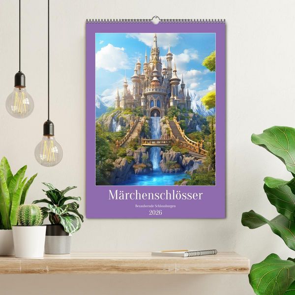 Produktbild: M&auml;rchenschl&ouml;sser - Bezaubernde Schlossburgen (Wandkalender 2026 DIN A2 hoch), CALVENDO Monatskalender