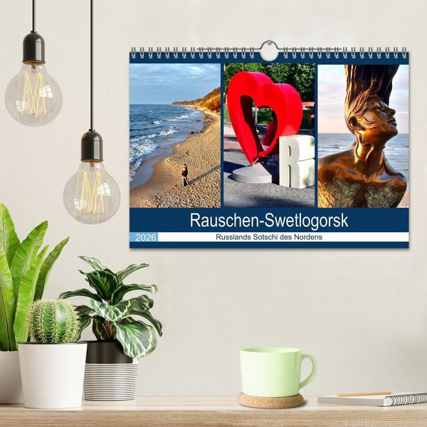 Produktbild: Rauschen-Swetlogorsk - Russlands Sotschi des Nordens (Wandkalender 2026 DIN A4 quer), CALVENDO Monatskalender