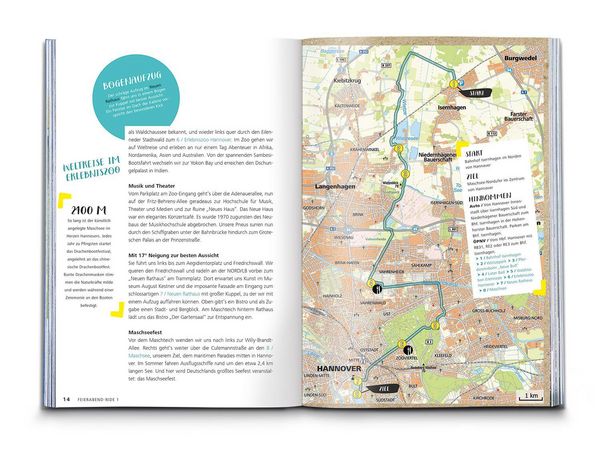 Produktbild: KOMPASS Radvergn&uuml;gen in und um Hannover