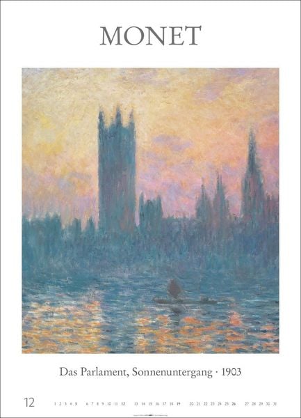 Produktbild: Poster Art Kalender 2027 - Monet Van Gogh Matisse Klee
