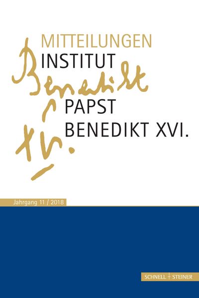 Produktbild: Mitteilungen Institut Papst Benedikt XVI.