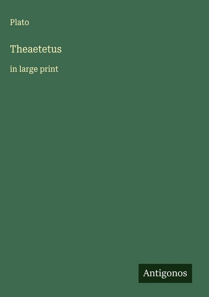 Produktbild: Theaetetus