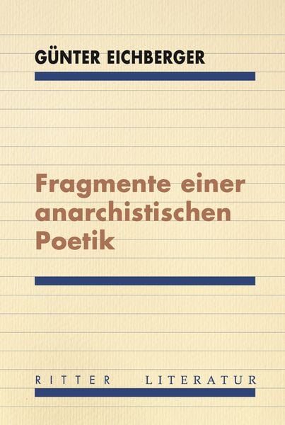Produktbild: Fragmente einer anarchistischen Poetik