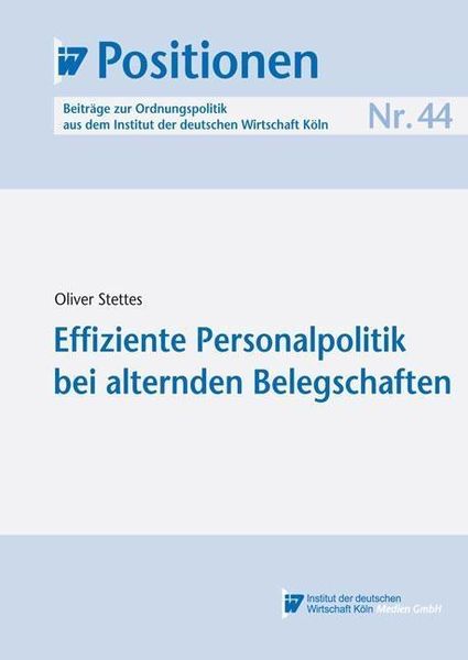 Produktbild: Effiziente Personalpolitik bei alternden Belegschaften