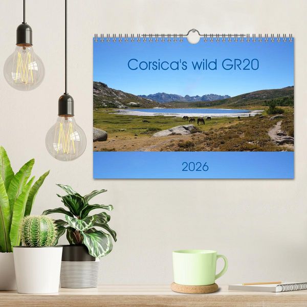 Produktbild: Corsica's wild GR20 (Wall Calendar 2026 DIN A4 landscape), CALVENDO 12 Month Wall Calendar