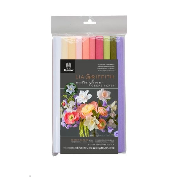 Floristenkrepp Secret Garden 25cmx2m 10 Rollen