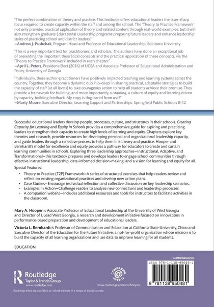 Produktbild: Creating Capacity for Learning and Equity in Schools