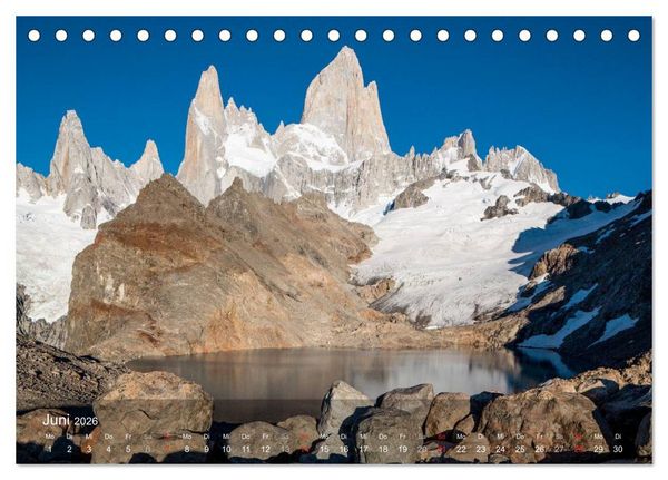 Produktbild: Majest&auml;tische Bergwelten Cerro Torre & Fitzroy Patagonien (Tischkalender 2026 DIN A5 quer), CALVENDO Monatskalender