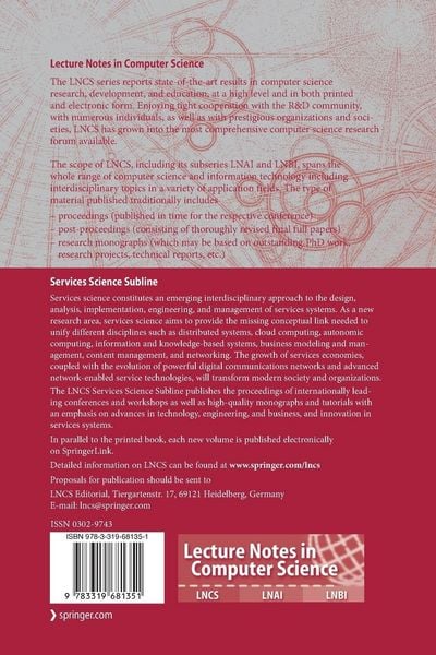 Produktbild: Service-Oriented Computing &ndash; ICSOC 2016 Workshops
