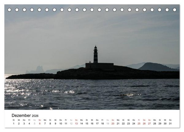 Produktbild: Ibiza & Formentera (Tischkalender 2026 DIN A5 quer), CALVENDO Monatskalender