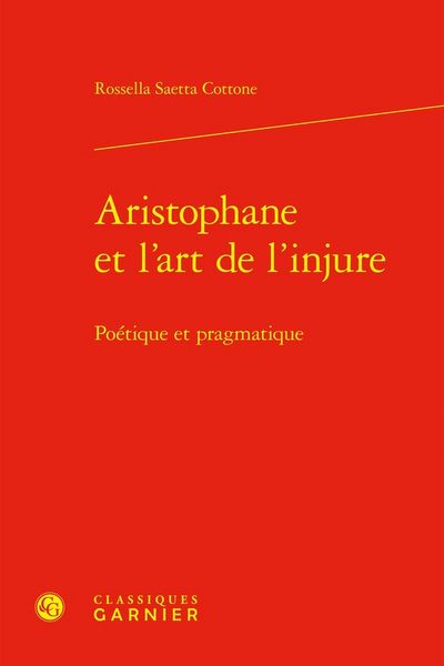 Produktbild: Aristophane et l'Art de l'Injure - Poetique et Pragmatique