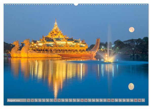 Produktbild: Vollmond - Momente der Ruhe (Wandkalender 2026 DIN A2 quer), CALVENDO Monatskalender