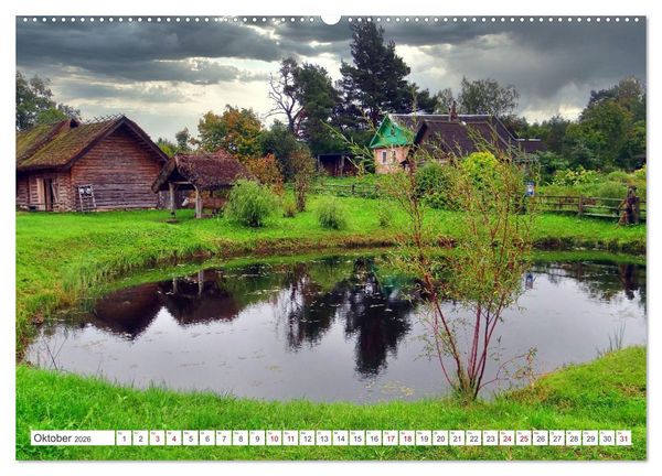 Produktbild: Das Puschkin-Dorf - Freilichtmuseum Bugrowo (Wandkalender 2026 DIN A2 quer), CALVENDO Monatskalender