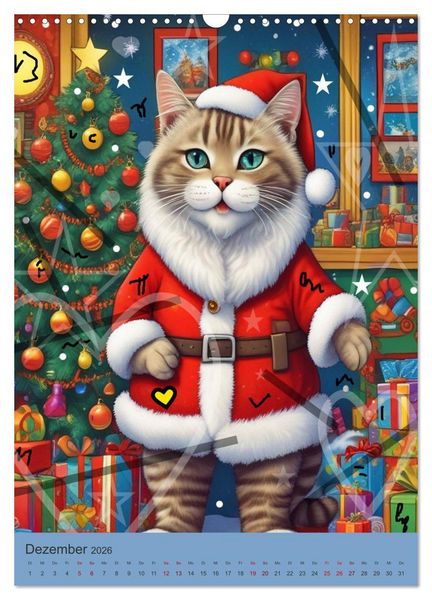 Produktbild: Meine Katze ist der Chef (Wandkalender 2026 DIN A3 hoch), CALVENDO Monatskalender