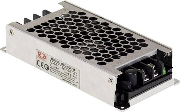 Produktbild: MEAN WELL RSD-60G-24 DC/DC-Wandler 12 V/DC, 24 V/DC, 36 V/DC - 24 V/DC/2.5A 60W