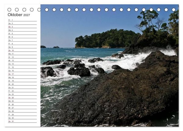 Produktbild: Costa Rica - Natur Pur (Tischkalender 2027 DIN A5 quer), CALVENDO Monatskalender