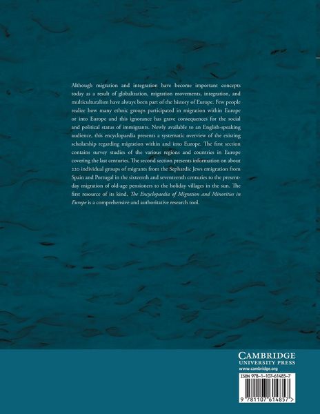 Produktbild: The Encyclopedia of European Migration and Minorities