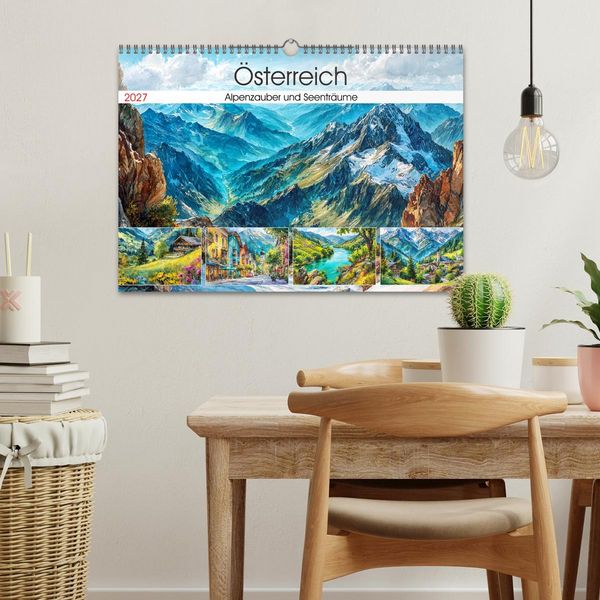 Produktbild: &Ouml;sterreich. Alpenzauber und Seentr&auml;ume (Wandkalender 2027 DIN A3 quer), CALVENDO Monatskalender