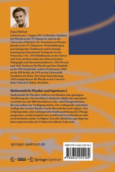 Produktbild: Mathematik f&uuml;r Physiker und Ingenieure 2