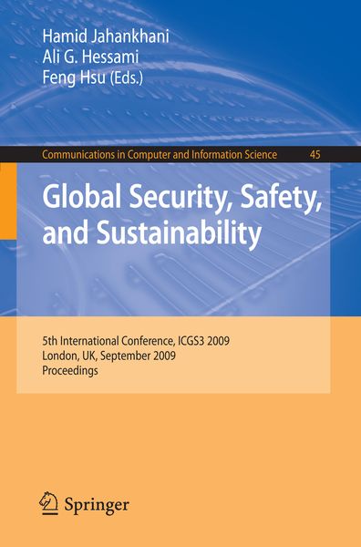 Produktbild: Global Security, Safety, and Sustainability