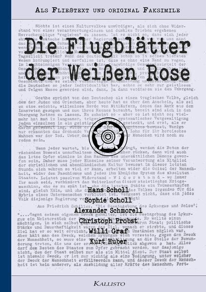 Produktbild: Die Flugbl&auml;tter der Wei&szlig;en Rose