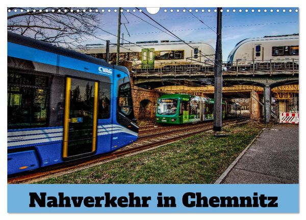 Produktbild: Nahverkehr in Chemnitz (Wandkalender 2026 DIN A3 quer), CALVENDO Monatskalender