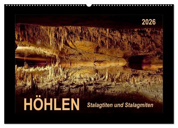Produktbild: H&ouml;hlen, Stalaktiten und Stalagmiten (Wandkalender 2026 DIN A2 quer), CALVENDO Monatskalender