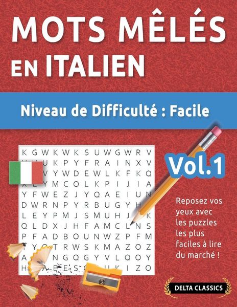 Produktbild: MOTS M&Ecirc;L&Eacute;S EN ITALIEN - NIVEAU DE DIFFICULT&Eacute;