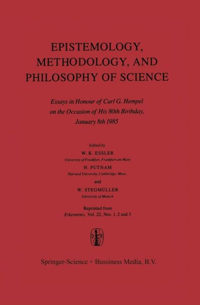 Produktbild: Epistemology, Methodology, and Philosophy of Science