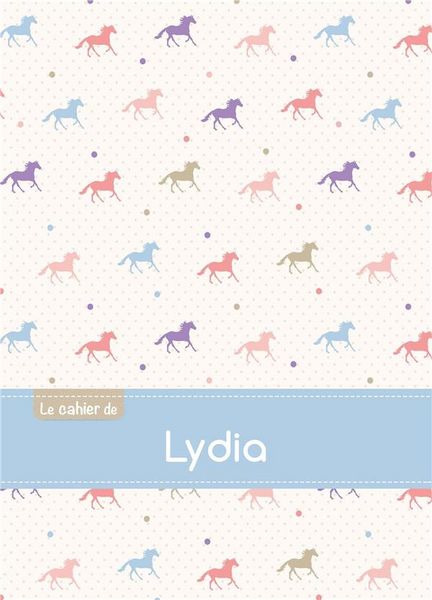 Produktbild: Cahier lydia seyes,96p,a5 chevaux