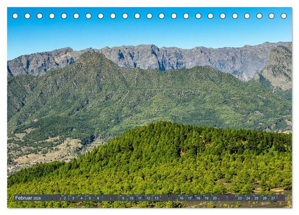 Produktbild: La Palma - Gr&uuml;ne Trauminsel im Atlantik (Tischkalender 2026 DIN A5 quer), CALVENDO Monatskalender