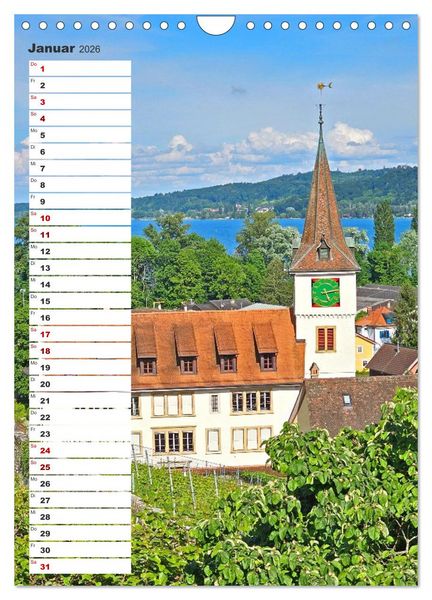 Produktbild: Schweizer Ansichten - Berge, Fl&uuml;sse und Seen in der Schweiz (Wandkalender 2026 DIN A4 hoch), CALVENDO Monatskalender