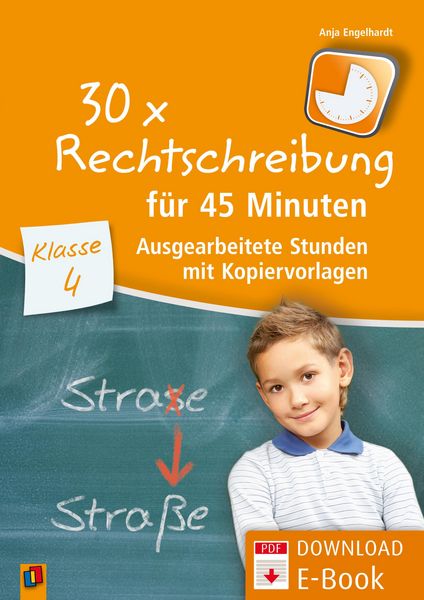 Produktbild: 30 x Rechtschreibung f&uuml;r 45 Minuten - Klasse 4