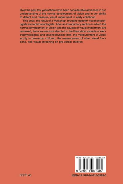 Produktbild: Detection and Measurement of Visual Impairment in Pre-Verbal Children