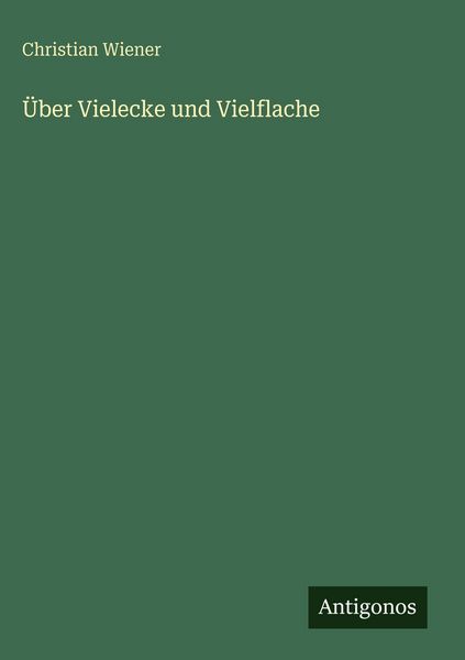 Produktbild: &Uuml;ber Vielecke und Vielflache