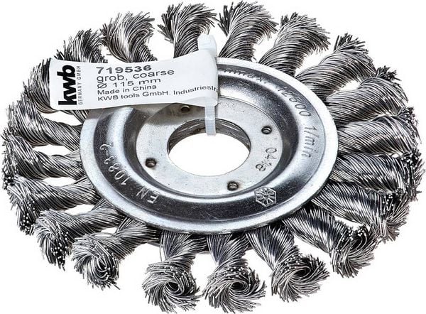 Produktbild: kwb AGGRESSO-FLEX&reg; Scheibenb&uuml;rsten, gezopfter HSS-Stahldraht f&uuml;r Einsatz mit Winkelschleifer 719536 1 St.