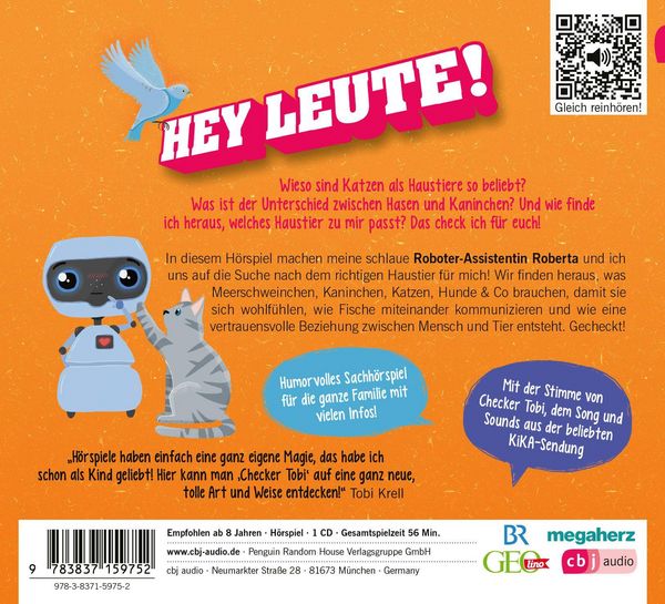 Produktbild: Checker Tobi - Der gro&szlig;e Haustier-Check: Katze, Hund, Kaninchen &ndash; Das check ich f&uuml;r euch!