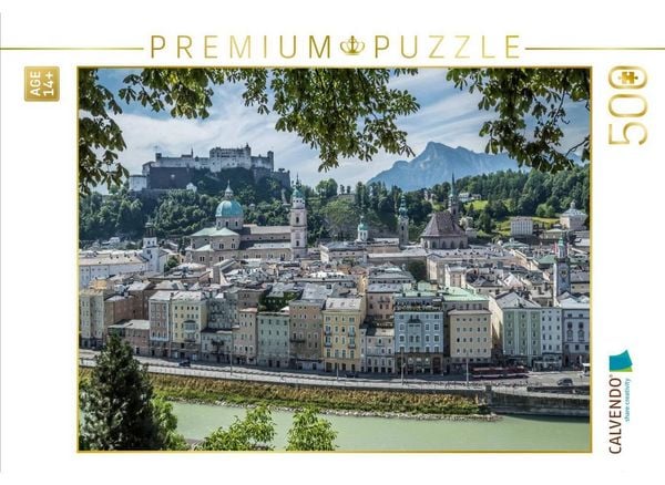 CALVENDO Puzzle SALZBURG Wunderschöner Blick auf die Altstadt | 500 Teile Lege-Größe 48 × 36 cm Foto-Puzzle für Erwachsene