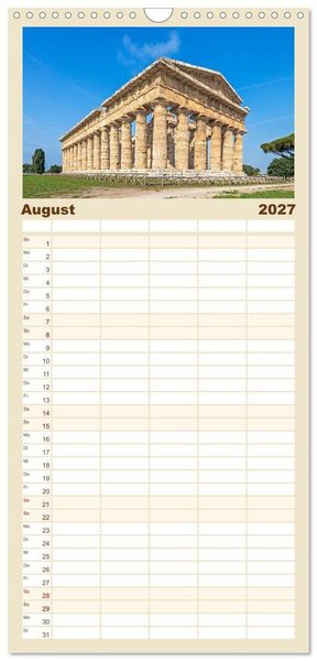 Produktbild: Familienplaner 2027 - Magna Graecia - Griechische antike St&auml;tten in S&uuml;ditalien mit 5 Spalten (Wandkalender, 21 x 45 cm) CALVENDO