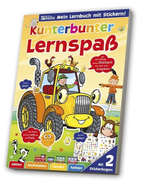 Produktbild: Sticker-Lernspa&szlig;buch - Traktor / Landwirtschaft
