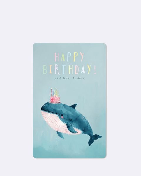 Produktbild: Lunacard Postkarte *Birthday Whale