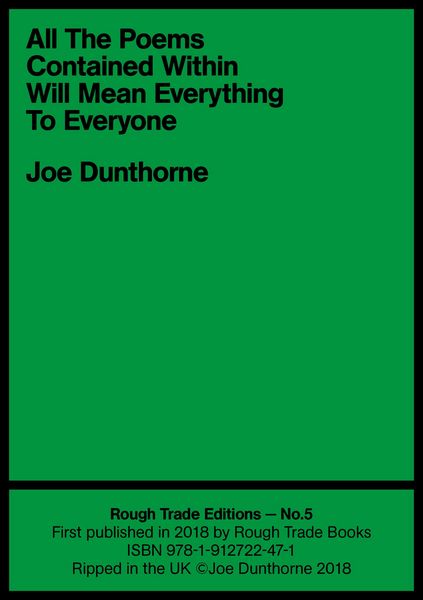 Produktbild: All The Poems Contained Within Will Mean Everything To Everyone