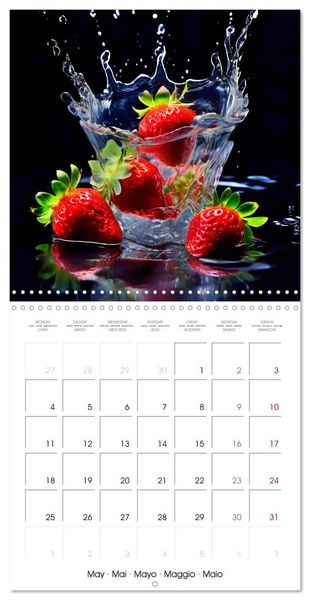 Produktbild: Fruity flavour explosions (Wall Calendar 2026 12 &times; 12 Inch) CALVENDO 12 Month Wall Calendar