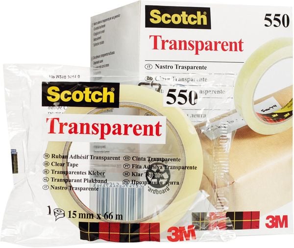 Produktbild: Scotch&reg; Klebeband transparent, 19 mm x 66 m
