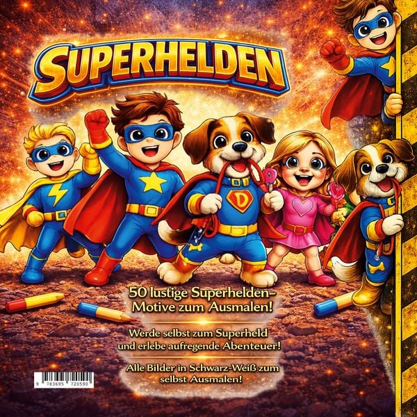 Produktbild: Jeden Tag eine gute Tat - Das gro&szlig;e Superhelden-Malbuch
