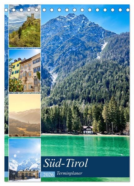 Produktbild: S&uuml;d-Tirol Terminplaner (Tischkalender 2026 DIN A5 hoch), CALVENDO Monatskalender