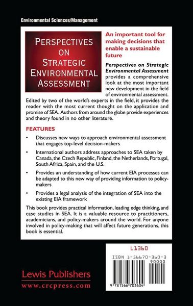 Produktbild: Perspectives on Strategic Environmental Assessment