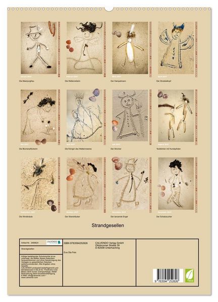 Produktbild: Strandgesellen (hochwertiger Premium Wandkalender 2027 DIN A2 hoch), Kunstdruck in Hochglanz