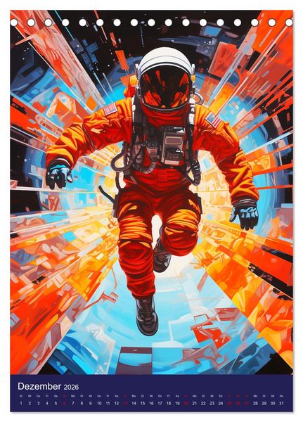 Produktbild: Our future in space. Pulsierendes Leben auf neuen Planeten (Tischkalender 2026 DIN A5 hoch), CALVENDO Monatskalender