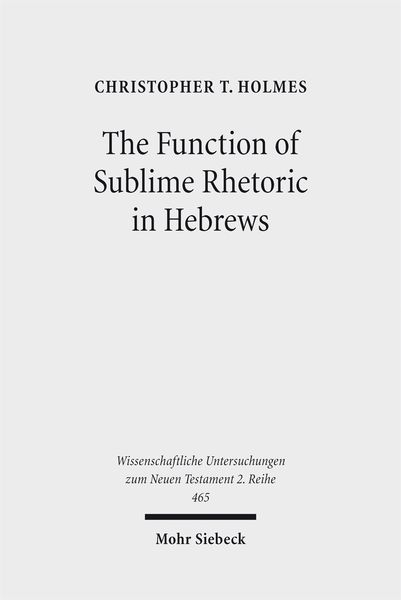 Produktbild: The Function of Sublime Rhetoric in Hebrews